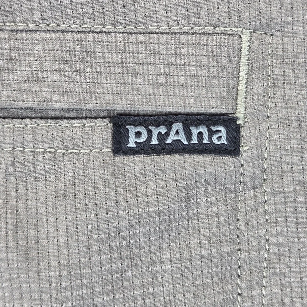 PrAna Shorts Mens 40 Green Hybridizer Microfiber Stretch Casual Summer 8